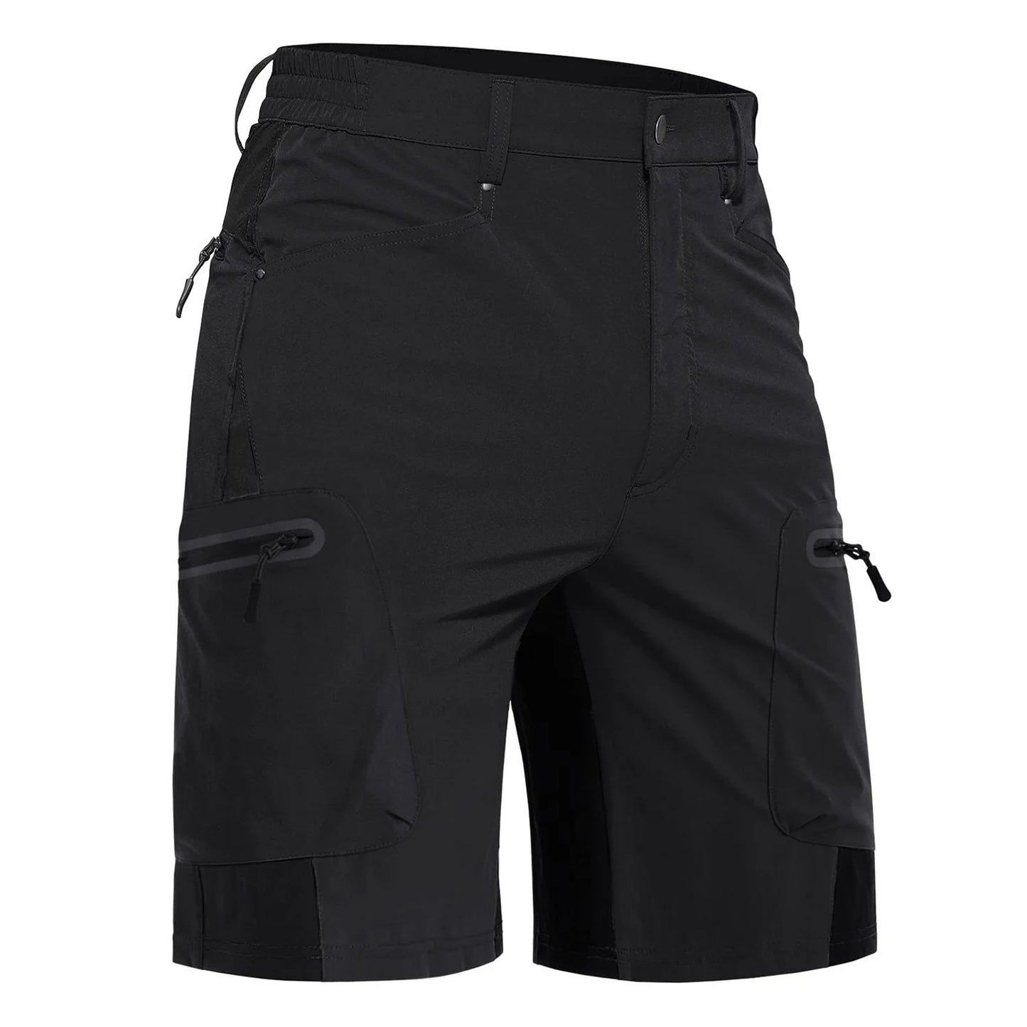 KEFITEVD Summer Men's Cargo Shorts Quick Dry Hiking Work Short Lightweight Fishing Climbing Trekking Short Outdoor Running Male