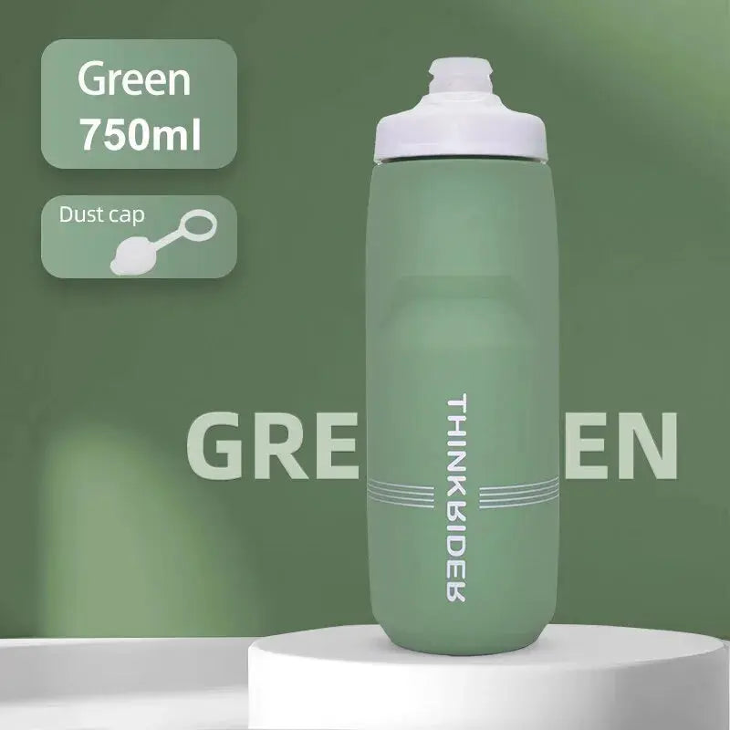 ThinkRider 620ml/750ml Bicycle Bottle MTB Road Bike Water Bottle Outdoor Sports Plastic Portable Large Capacity Drink Cycling PowerGlide Motors & Accessories