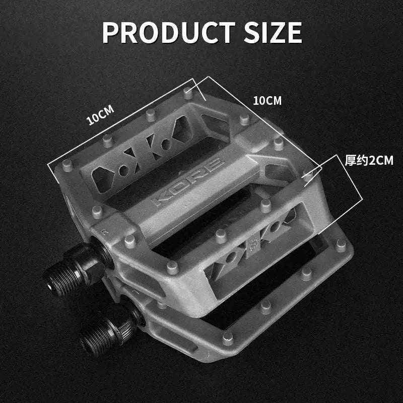 KORE MTB Road Bike Pedal Bearing Pedals Non-slip Folding Bicycle Fixed Gear Water Proof Nylon Downhill Ultra-Light for 14mm Part PowerGlide Motors & Accessories