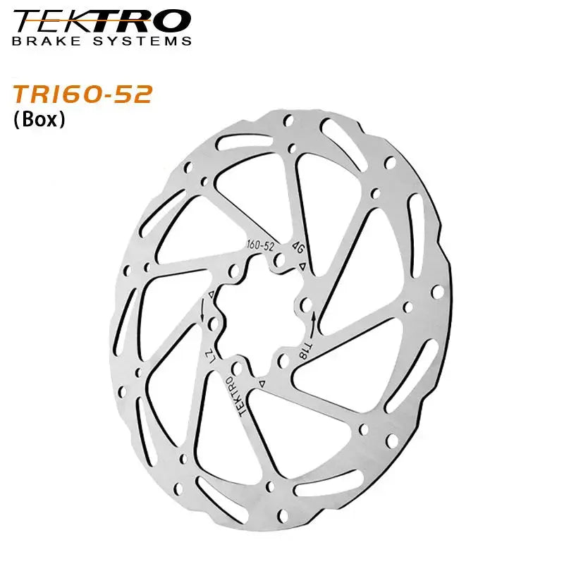 TEKTRO Disc Brake Rotor 6-Bolt TR160/TR180/TR203 160/180/203mm Stainless Steel Lightweight Dissipation Polygonal Design Screws PowerGlide Motors & Accessories