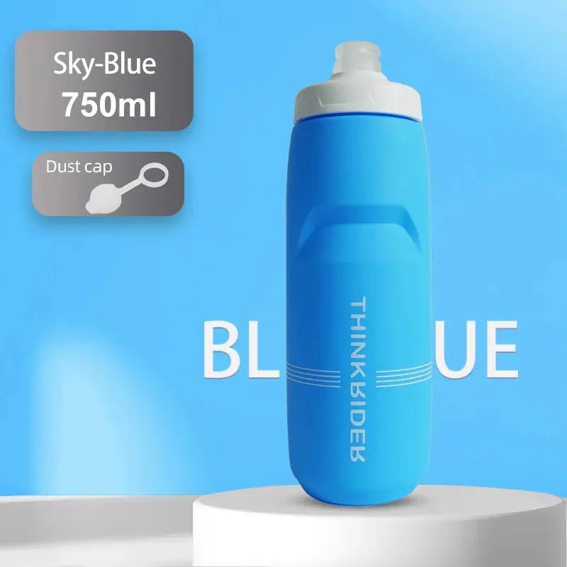 ThinkRider 620ml/750ml Bicycle Bottle MTB Road Bike Water Bottle Outdoor Sports Plastic Portable Large Capacity Drink Cycling PowerGlide Motors & Accessories