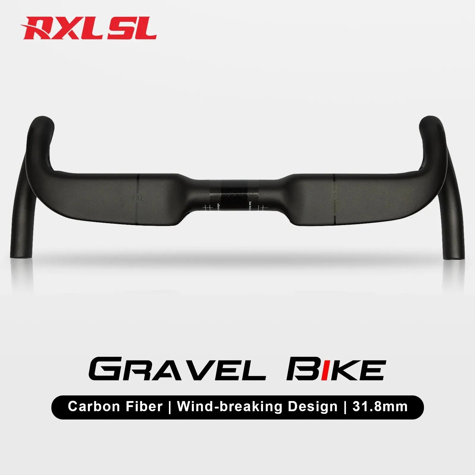 Gravel Bike Handlebar,Speed Carbon Road Handlebars,RXL SL,31.8mm,Inner Routing,Racing Bike Drop Bent Bar,458/478/498mm PowerGlide Motors & Accessories
