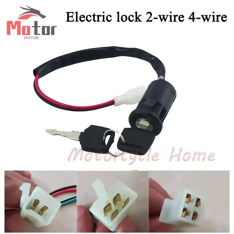 Electric Door Lock Power Supply Electric Door Lock Key Switch Universal Accessorie For Citycoco Electric Scooter PowerGlide Motors & Accessories