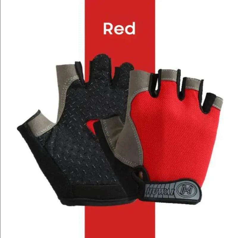 Gym Gloves Fingerless Gloves Anti-Slip Shock-Absorbing Breathable Gloves Sports Gloves for Training Lifting Weight Cycling PowerGlide Motors & Accessories
