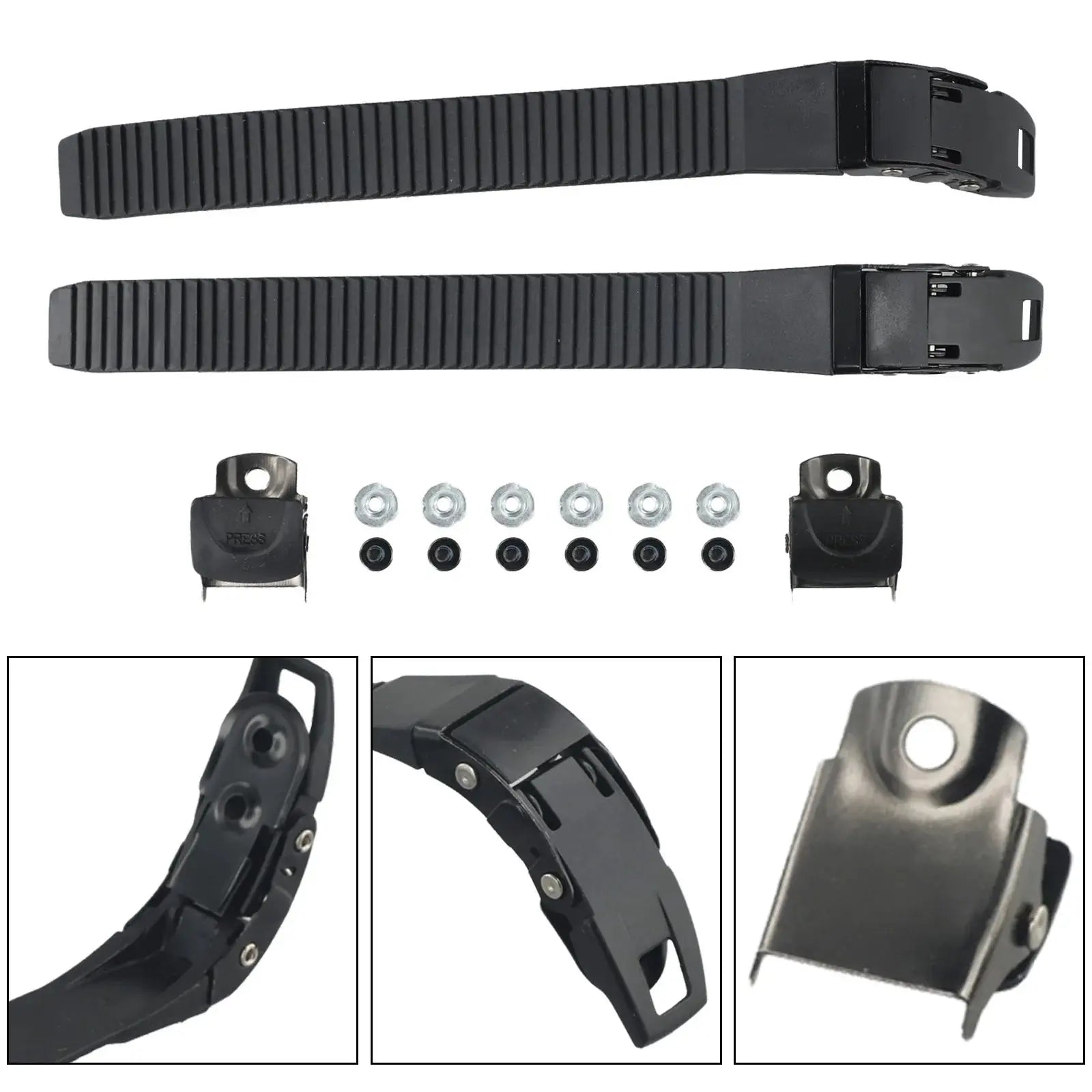 Roller Skates Strap Fastening Straps Lnline Part Safe Shoe 210*22*5mm 2Pcs Accessories Buckle Hockey Easy To Use PowerGlide Motors & Accessories