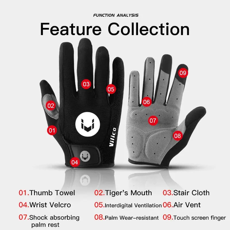 Sports Cycling Gloves Breathable Non-slip MTB Road Bike Gloves Touch Screen Men Women Outdoor Running Bicycle Gloves PowerGlide Motors & Accessories