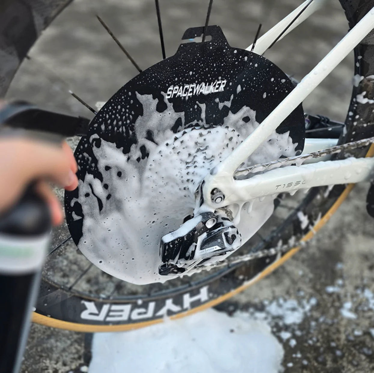 Bicycle Motorcycle Washing Disc Brake Cleaning Protection Cover Anti Grime Guard Wheel Cover For Road MTB Mountain Bike