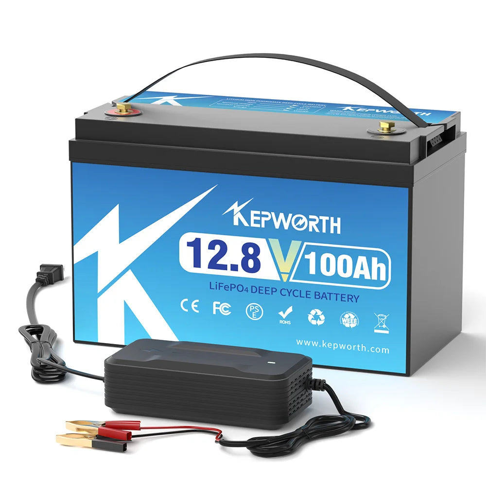 12V 24V 100AH 120AH 300AH LiFePO4 Battery Built-in Bluetooth  BMS Lithium Power Batteries 6000 Cycles For RV Campers Golf Cart