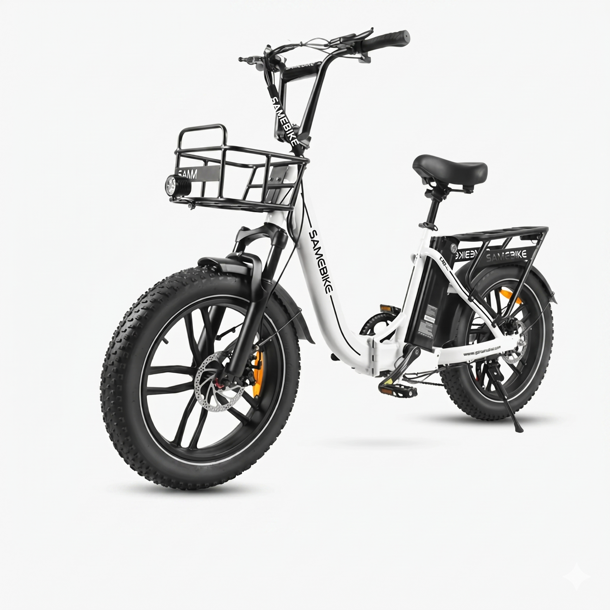 EU Stock Samebike C05 Pro Electric Bike 36V 13Ah Lithium Battery 500W Motor 35KM/H Max Speed 20" x 4.0 Fat Tire Mountain Bike Hulkoo Store